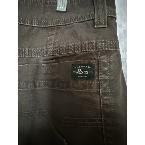 G.H. Bass & Co. Men's Canvas Utility Pants 34x30 Brown Workwear Outdoor - Picture 6 of 8